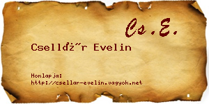 Csellár Evelin névjegykártya