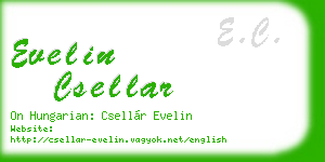 evelin csellar business card